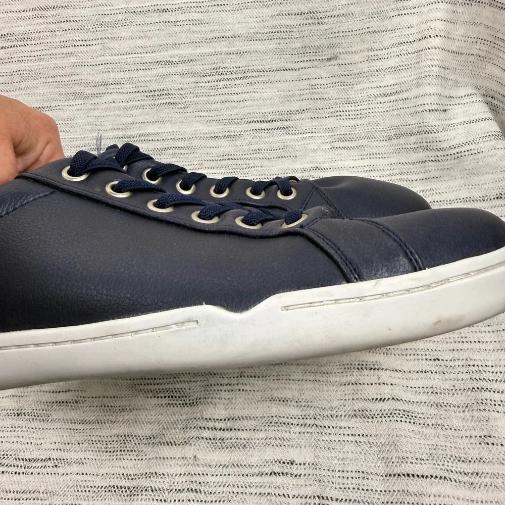 Origo Men's Navy Blue Natural Leather Everyday Sneaker Lace Up Size 8 Barefoot